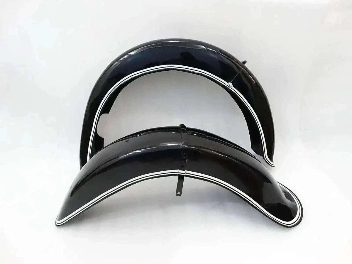 New BLACK PAINTED FRONT & REAR MUDGUARD SET CAN FITS TO BMW R71 Best Spare Store