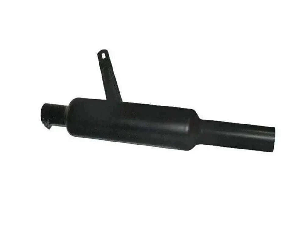 New Black Powder Coated Short Exhaust Silencer & Bracket for Royal Enfield 500cc Best Spare Store