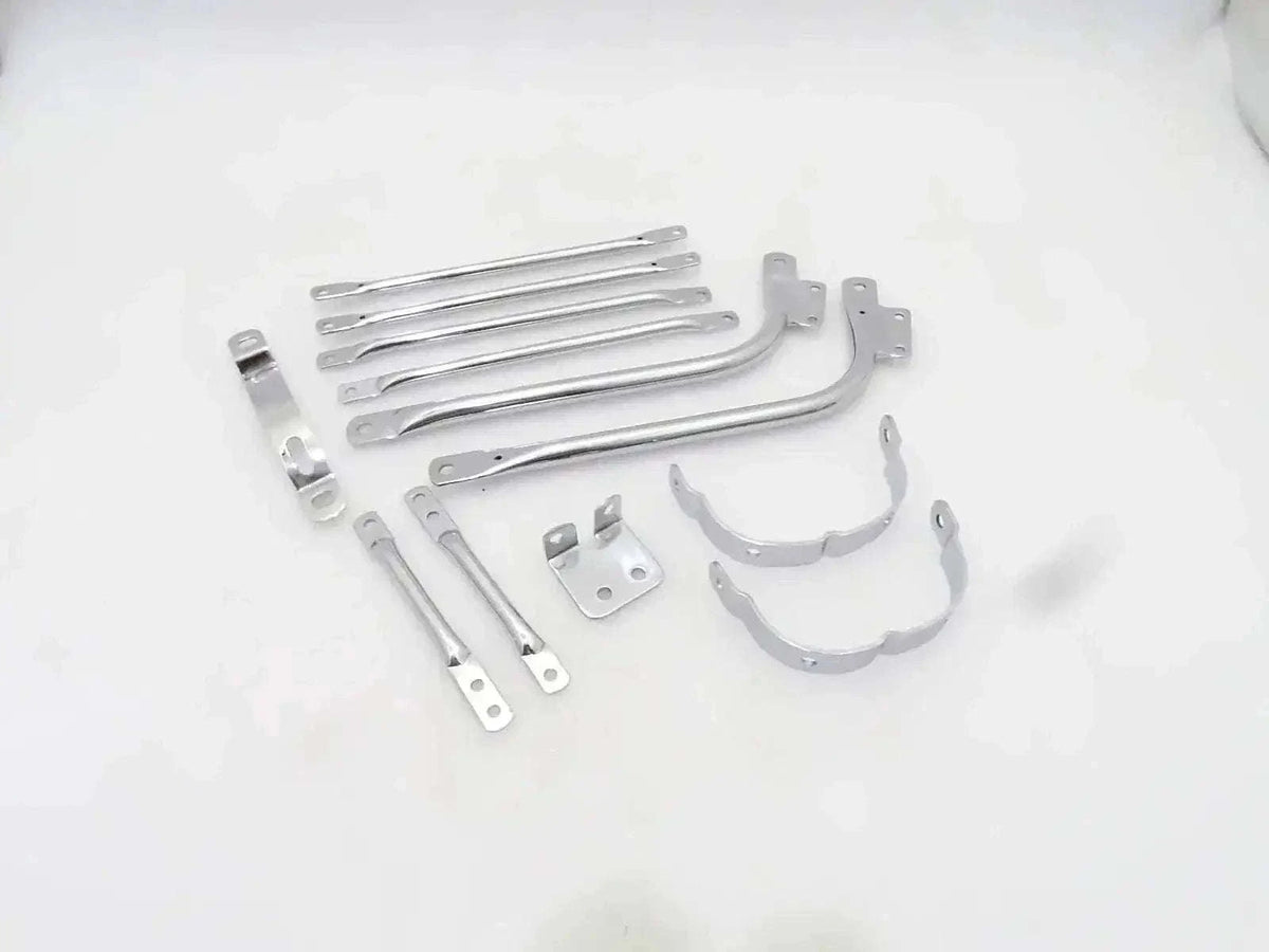 New BSA A7 A10 SUPERROCKET GOLDSTAR FRONT AND REAR MUDGUARD STAYS SET CHROMED Best Spare Store