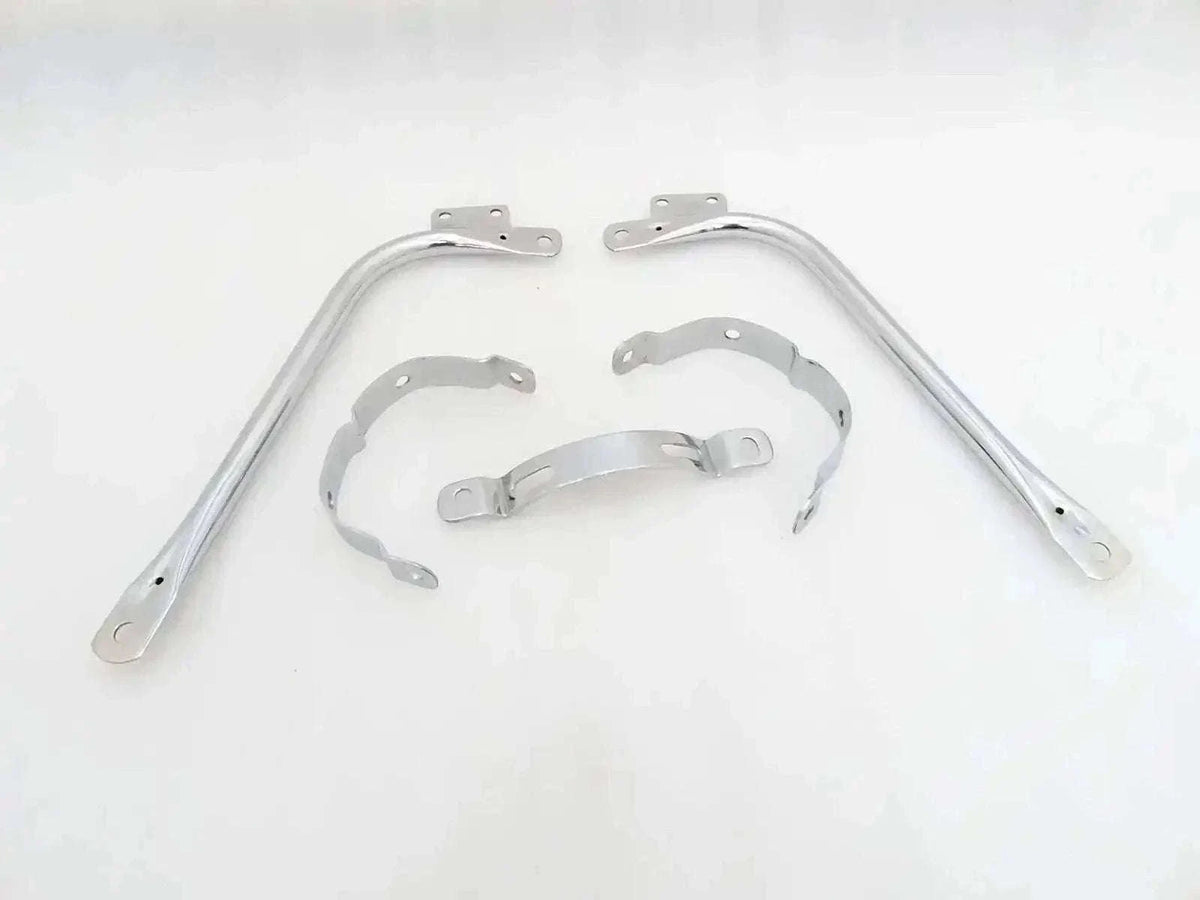 New BSA A7 A10 SUPERROCKET GOLDSTAR REAR MUDGUARD STAYS SET CHROMED Best Spare Store