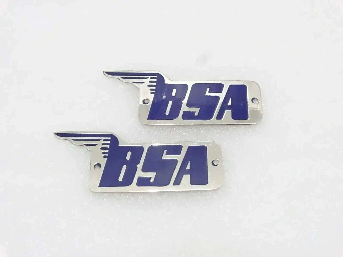 New BSA A7 B31 C11 PETROL TANK BADGES PAIR Best Spare Store