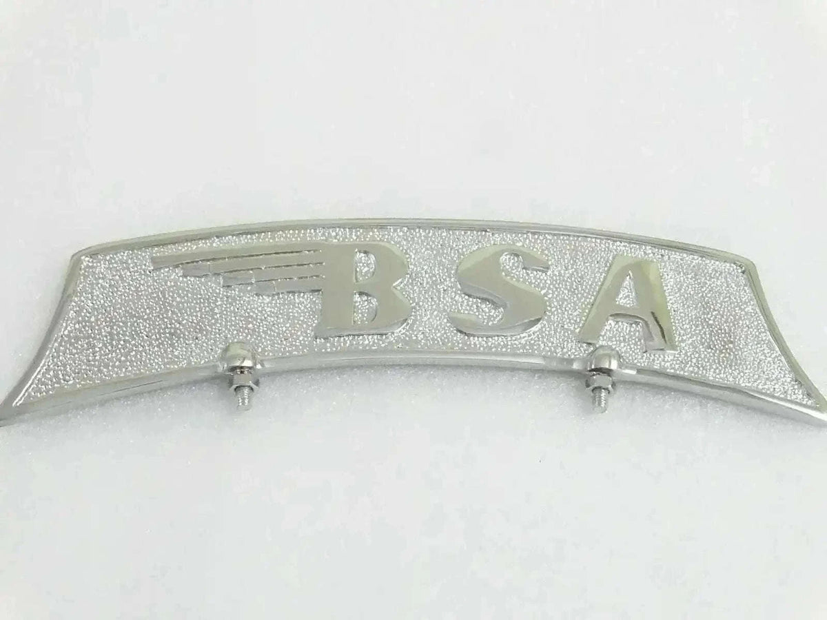 New BSA Embossed Chromed Brass Number Plate Best Spare Store