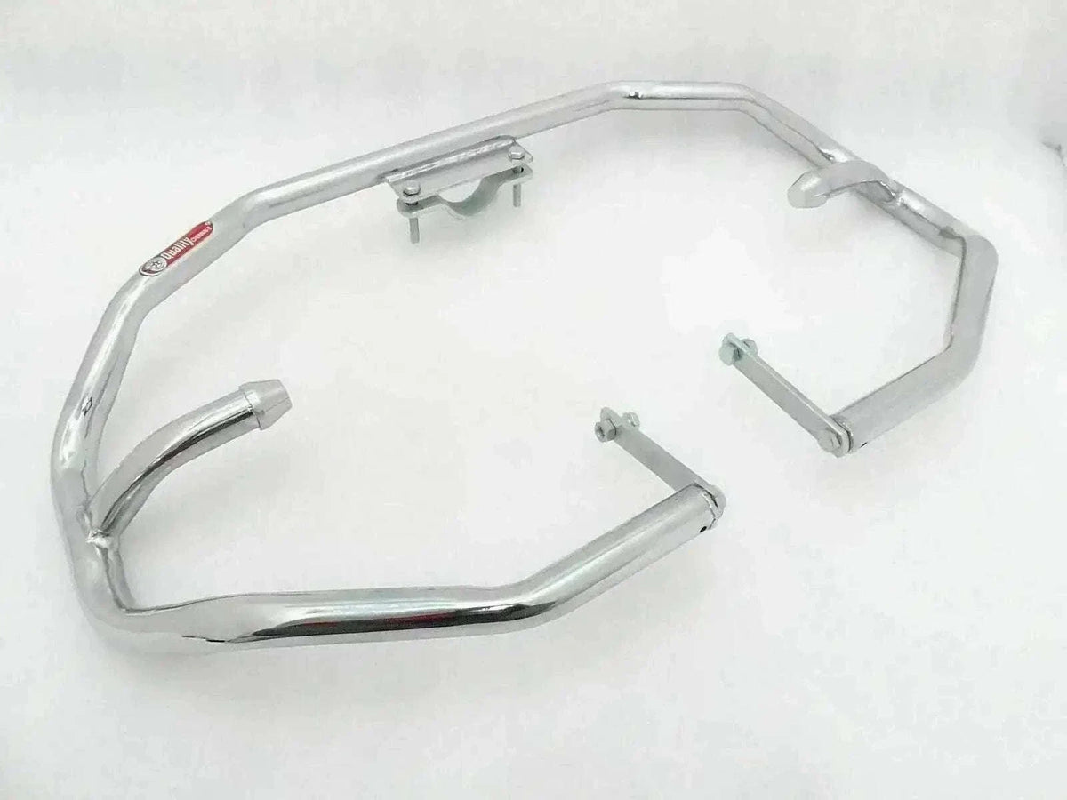 New Chrome Leg Guard Crash Bar Diamond FOR Royal Enfield Uce C5 Bullet Best Spare Store