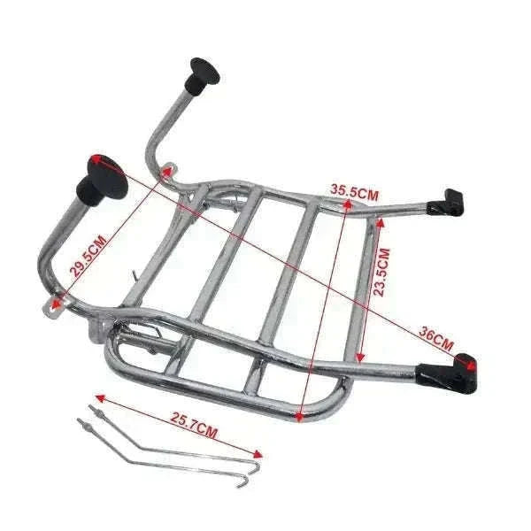 New Chrome Plated Front Rack Carrier for Vespa PX & LML Star Best Spare Store