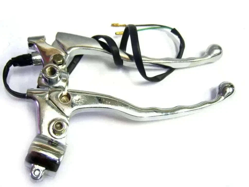 New Chromed Alloy Clutch+Brake Lever Assembly Royal Enfield, BSA, AJS Best Spare Store