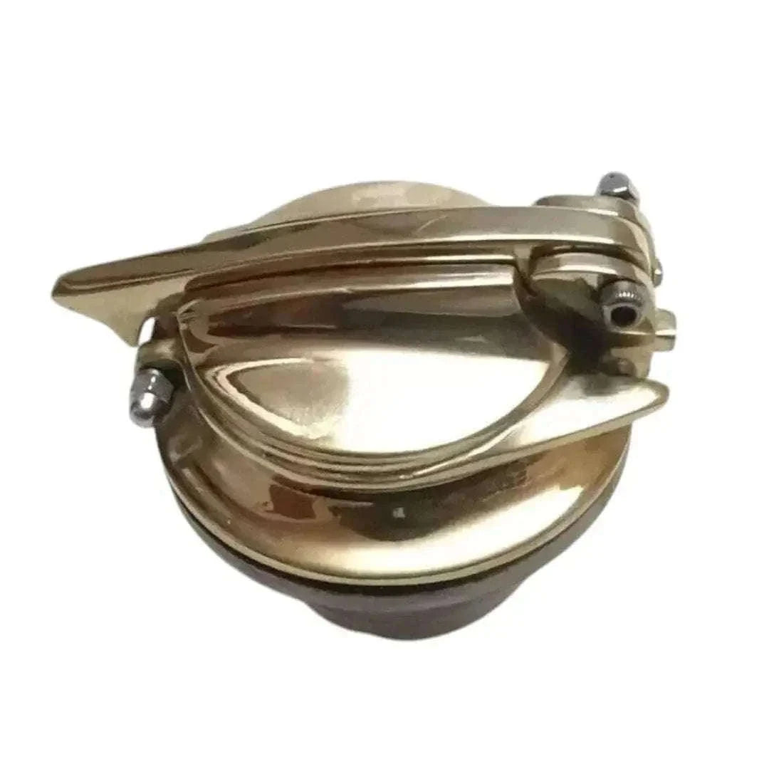 New Custom Gas Petrol Tank Cap Lid Brass Cast For Harley BSA Triumph Bobber Chopper Best Spare Store