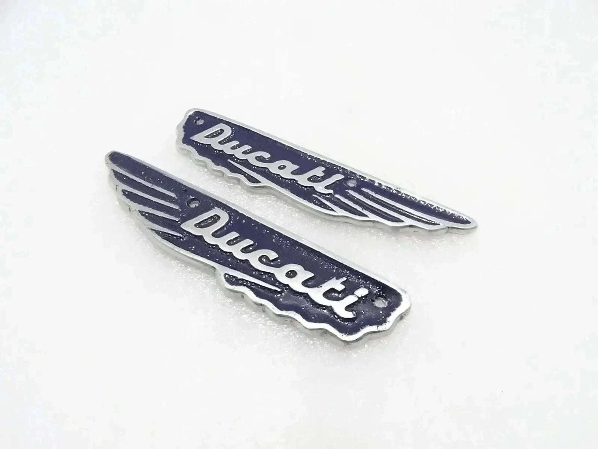 New Ducati Scrambler 350cc Petrol Tank Dark Blue Alloy Badges Best Spare Store