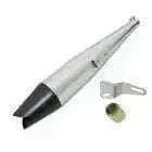 New Exhaust Silencer Shark Shape Glass Wool W-O Baffle Fits Royal Enfield Best Spare Store