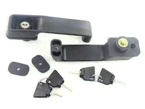 New Fit For Jcb 3dx 3cx Black Plastic Door Lock Handle Set With Keys Best Spare Store