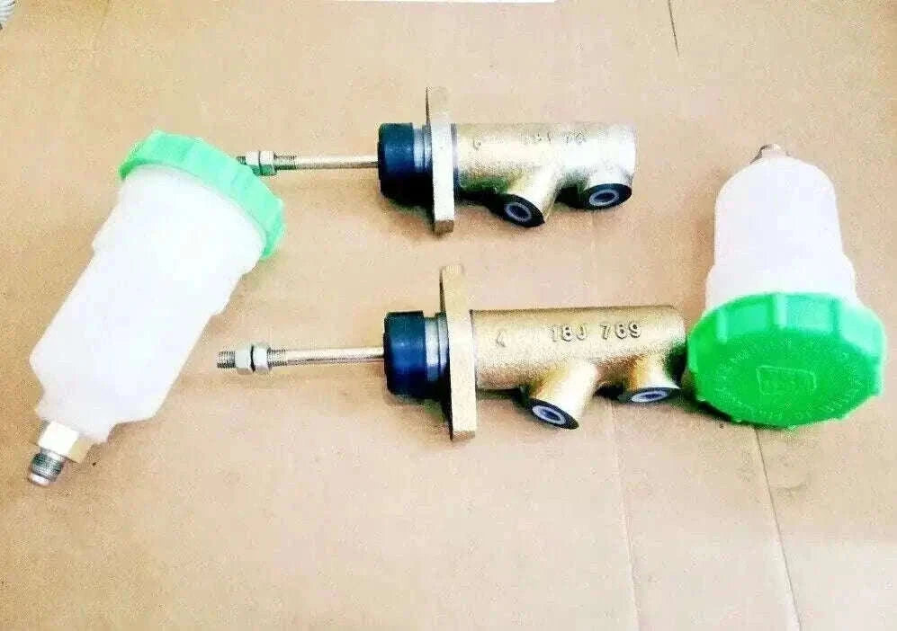 New Fit For Jcb Brake Master Cylinder 2 Hole & Reservoir 2 Pcs Each 15/106100 121/34400 Best Spare Store