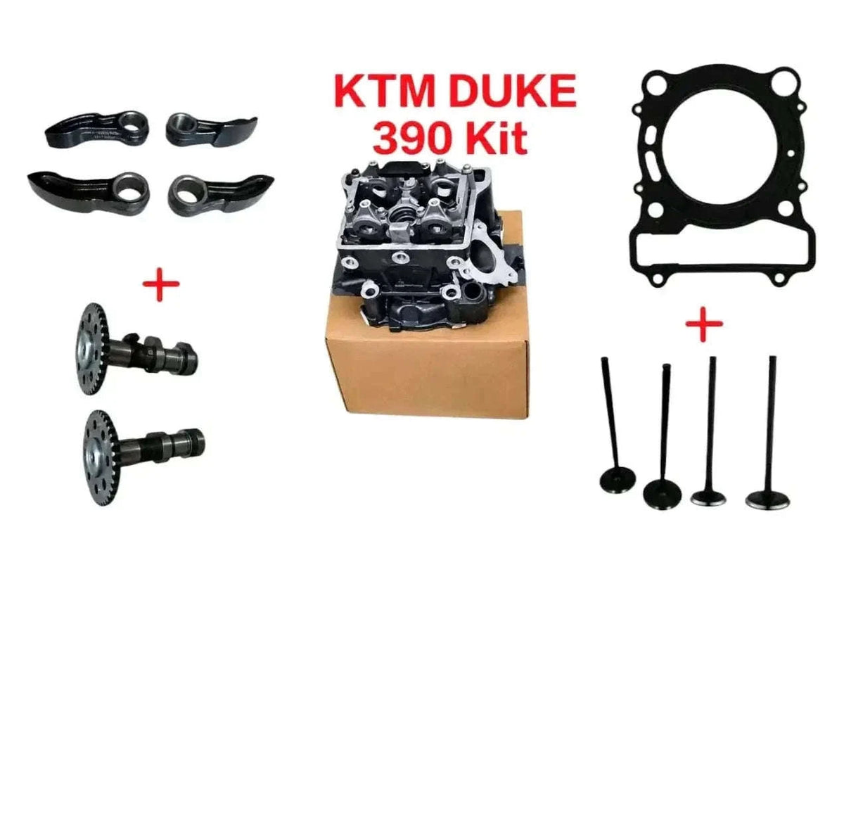New Fit For KTM Duke RC 390 Complete Cylinder Head, Gasket, Rocker Arm & CamShafts Best Spare Store