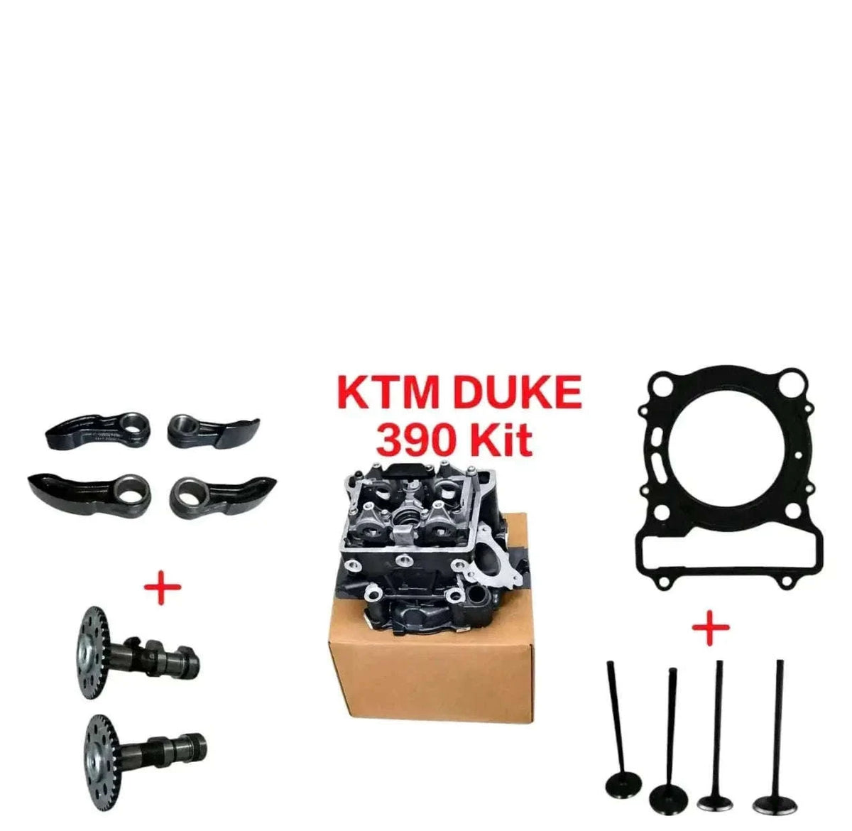 New Fit For KTM Duke RC 390 Complete Cylinder Head, Gasket, Rocker Arm & CamShafts Best Spare Store