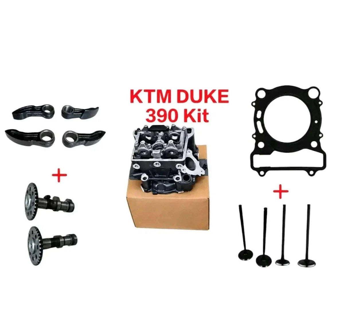 New Fit For KTM Duke RC 390 Complete Cylinder Head, Gasket, Rocker Arm & CamShafts Best Spare Store