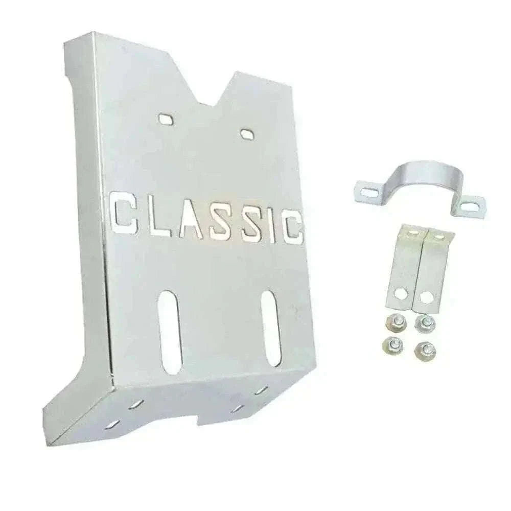 New Fits Royal Enfield Bullet Classic 350 500cc Engine Guard Skid Plate Steel Chrome Best Spare Store