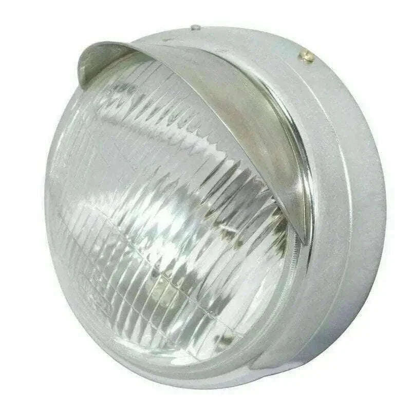 New FITS ROYAL ENFIELD CLASSIC 350 UCE 500 EFI HEADLAMP 7" HEADLIGHT WITH PEAK Best Spare Store