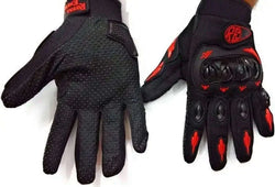 New Fits Royal Enfield "RAMBLER V2 GLOVES" RED & BLACK Best Spare Store