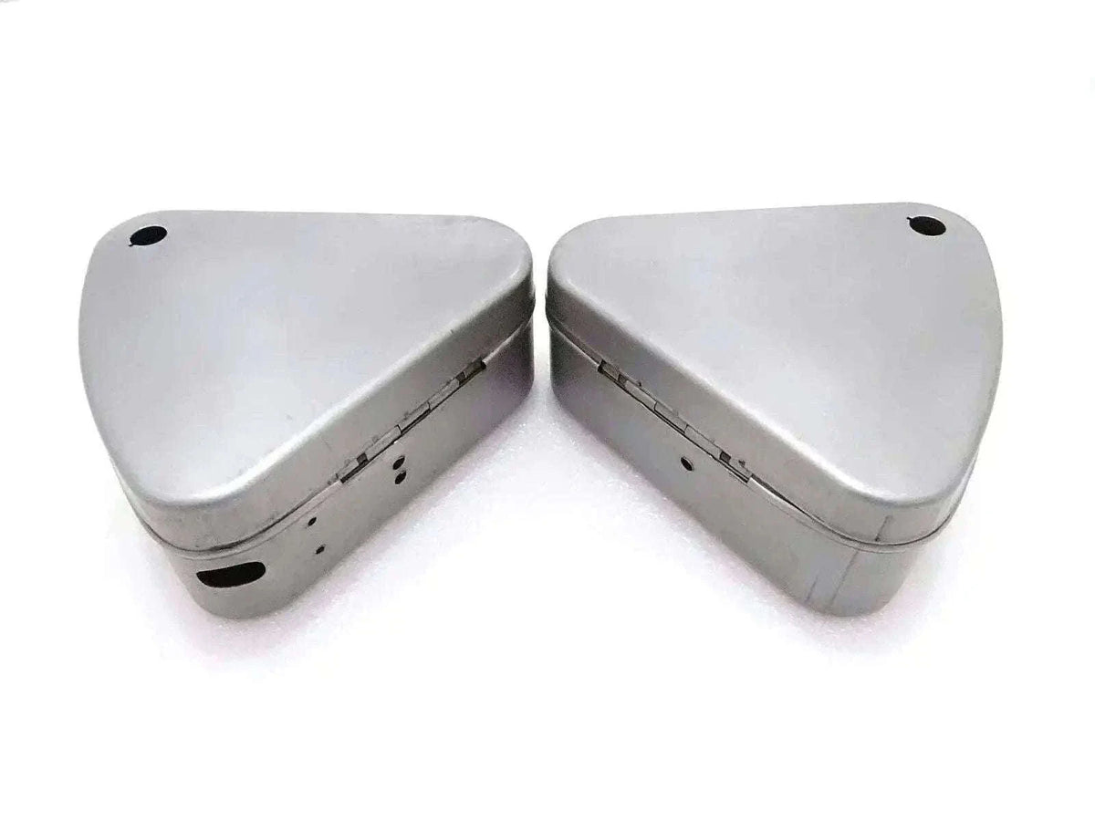 New FLAT LID TOOL BOXES PAIR FOR ROYAL ENFIELD OLD MODEL MOTORCYCLE Best Spare Store