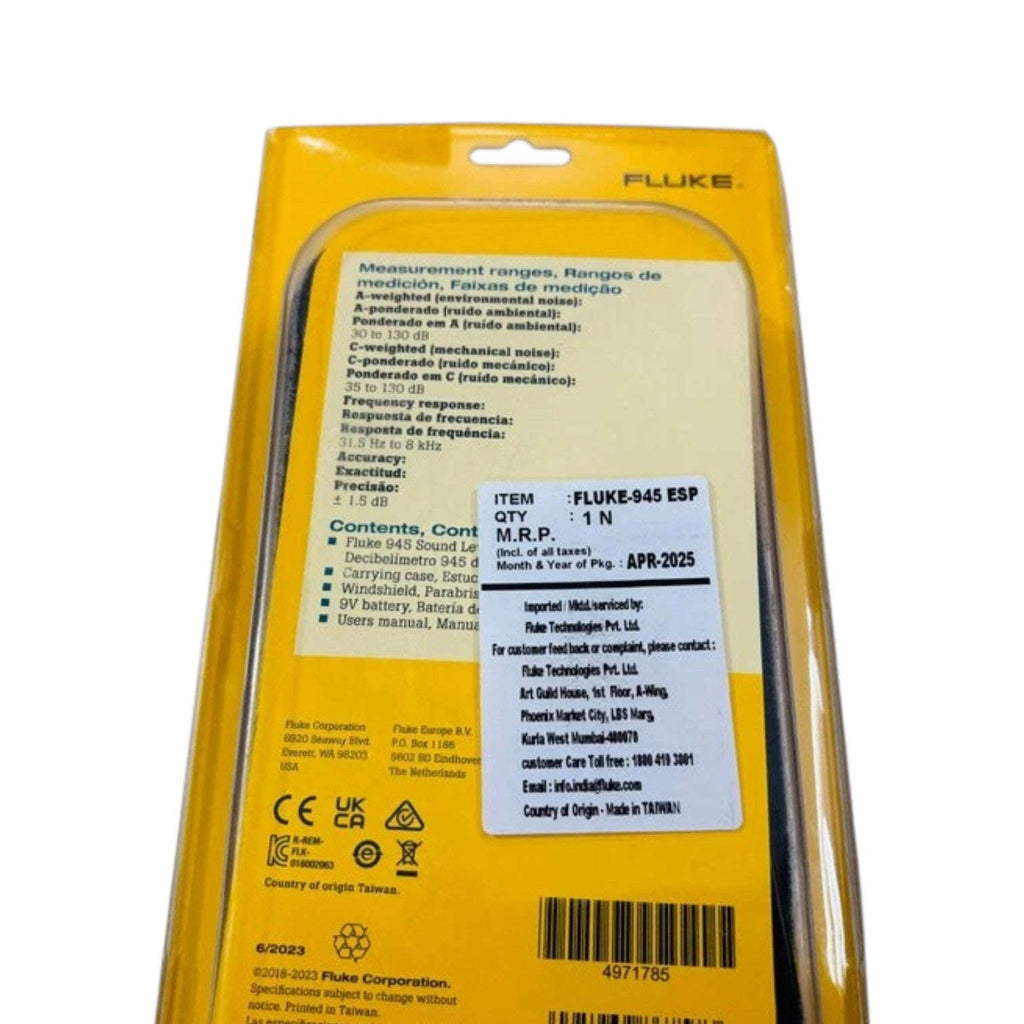 New Fluke 945 Digital Sound Level Meter - 130 dB with Backlit Display Best Spare Store