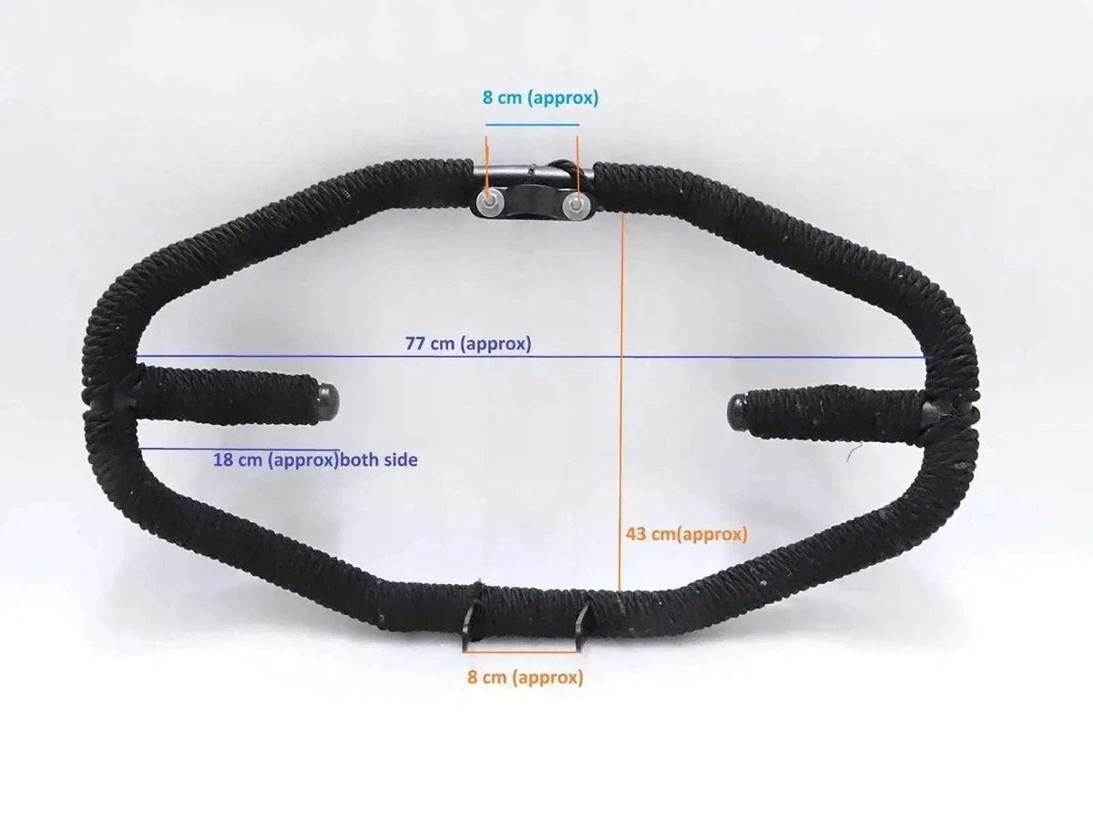 New FOR Royal Enfield Front Leg Guard Crash Bar Wrapped With Black Rope Best Spare Store