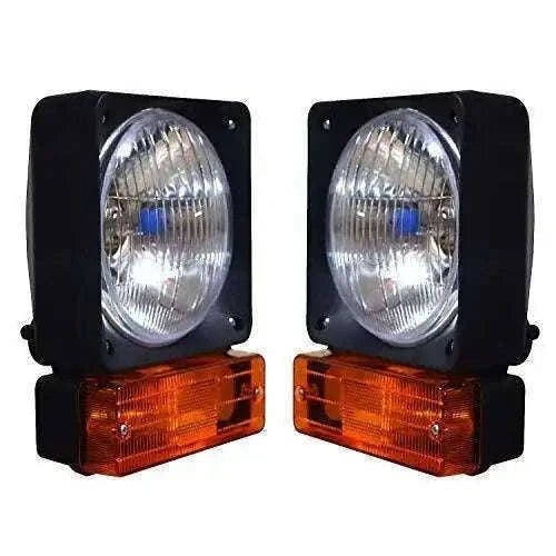 New Front Headlight Headlamp Set With Indicator Light For Jcb 2cx 3cx 4cx Backhoe With Free Bulb In Light Best Spare Store