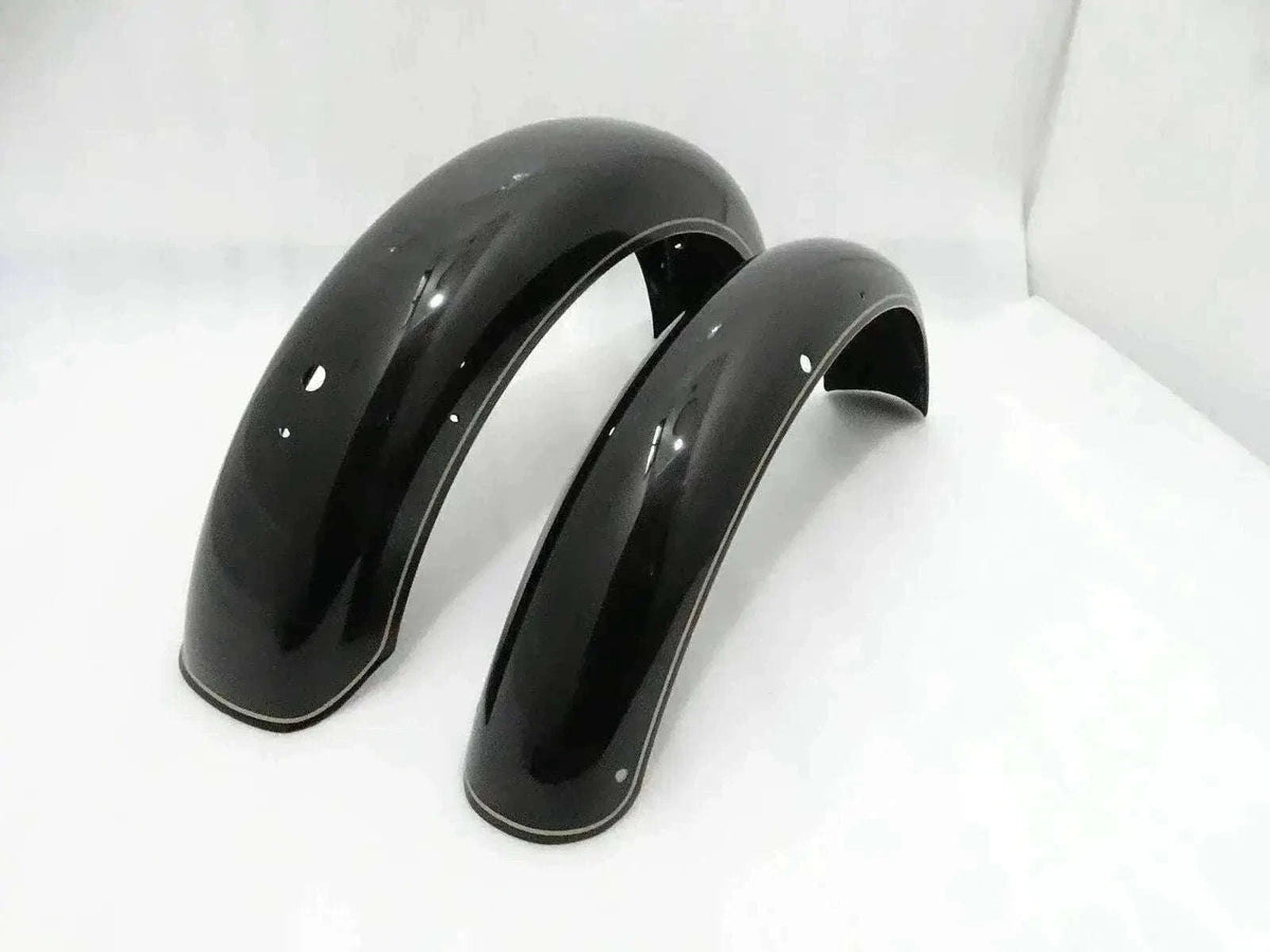New FRONT & REAR MUDGUARDS FOR ROYAL ENFIELD 500CC BLACK PAINTED Best Spare Store