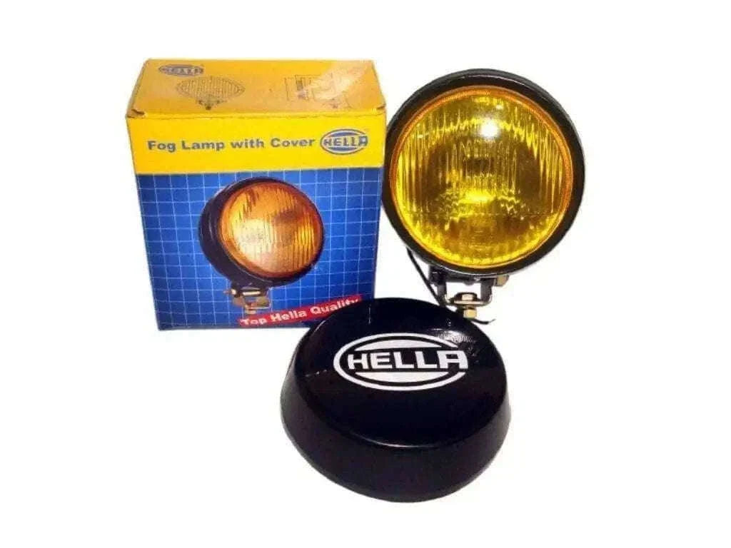 New Hella Round Fog Lamp - Yellow Glass Cover (Universal Fit) Best Spare Store