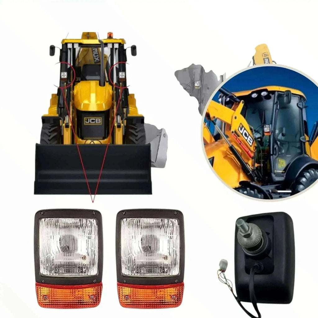 New JCB Headlight with Indicator – Amber/Clear Lens 12V (Replacement Part 700/38400) Pair Best Spare Store