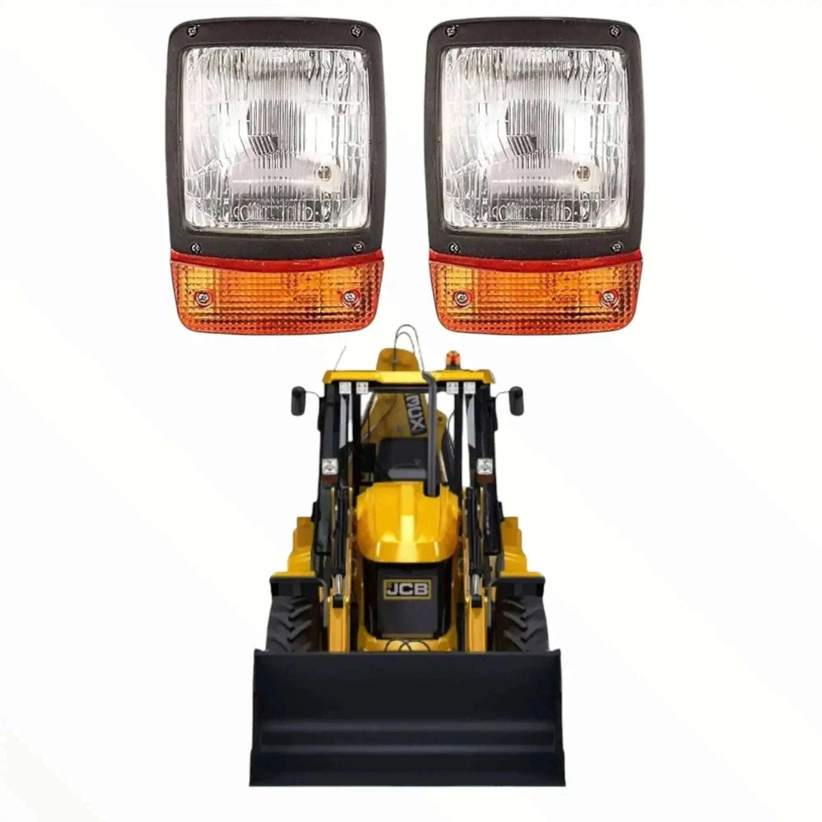 New JCB Headlight with Indicator – Amber/Clear Lens 12V (Replacement Part 700/38400) Pair Best Spare Store