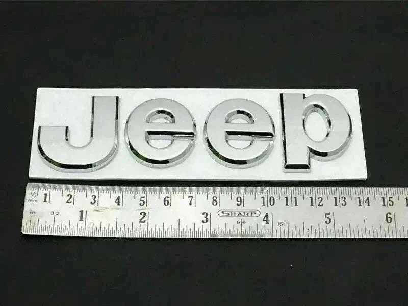 New Jeep Logo Chrome Emblem - Quality Front/Rear Replacement Best Spare Store