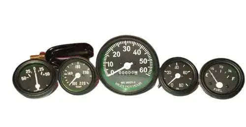 New Jeep Willys Speedometer Gauges Kit 1946-66 - 12v Best Spare Store