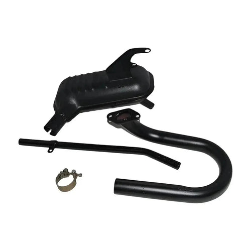 New Lambretta Exhaust Silencer Assembly with Bend & Down Pipe Best Spare Store