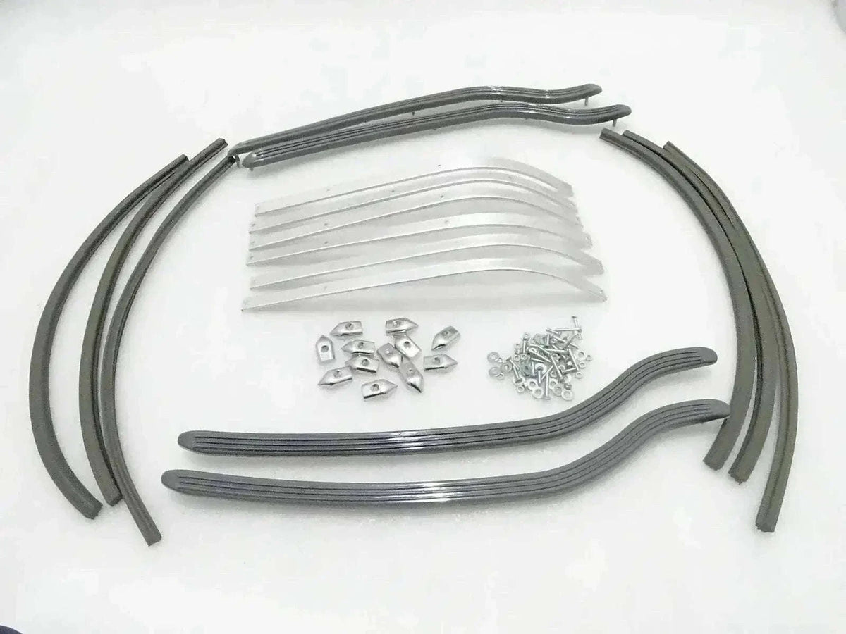 New LAMBRETTA LI Floor Runner Kit - Alloy Channels & Rubbers Best Spare Store