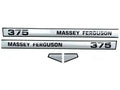 New Massey 375 Series Side Emblem Sticker Set for Tractors Best Spare Store