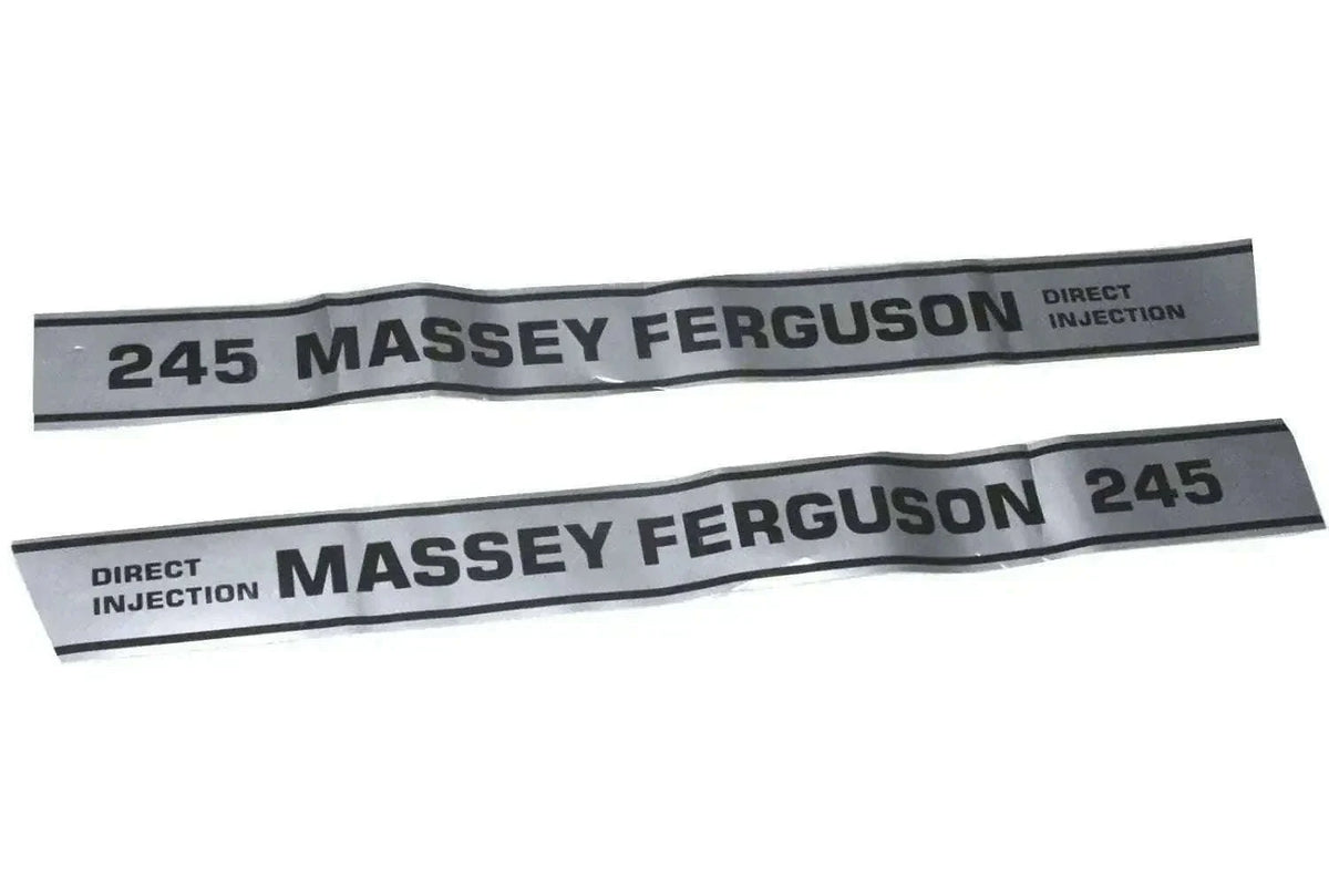 New Massey Ferguson 245 Tractor Bonnet Side Decal Sticker Set Best Spare Store