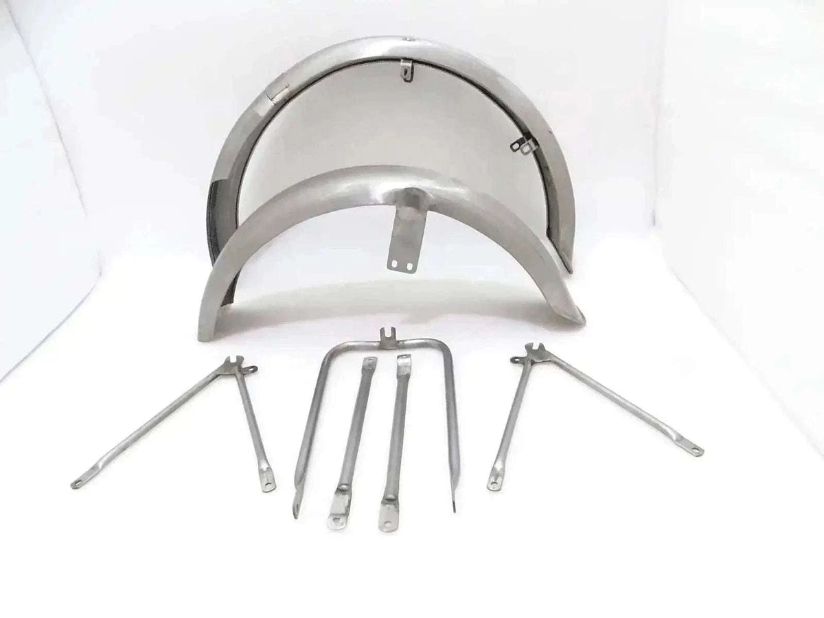 New MATCHLESS G3L AJS 16M MILITARY MODEL FRONT & REAR MUDGUARD WITH STAYS Best Spare Store