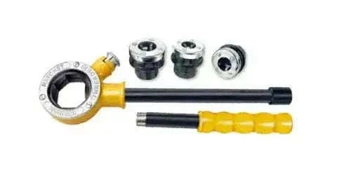 New Pipe Threader Ratchet Die Handle Complete Set - 1/2" to 1" Best Spare Store