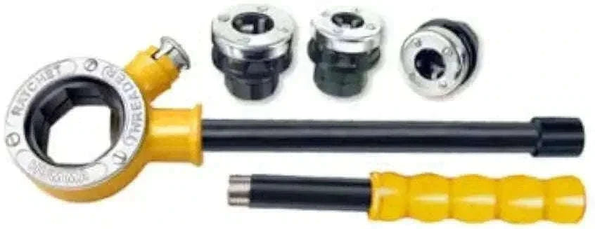 New Pipe Threader Ratchet Die Handle Complete Set 4" - Free Shipping Best Spare Store