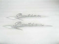 New PONTIAC SCRIPTED POLISHED ALLOY BADGES (PAIR) Best Spare Store