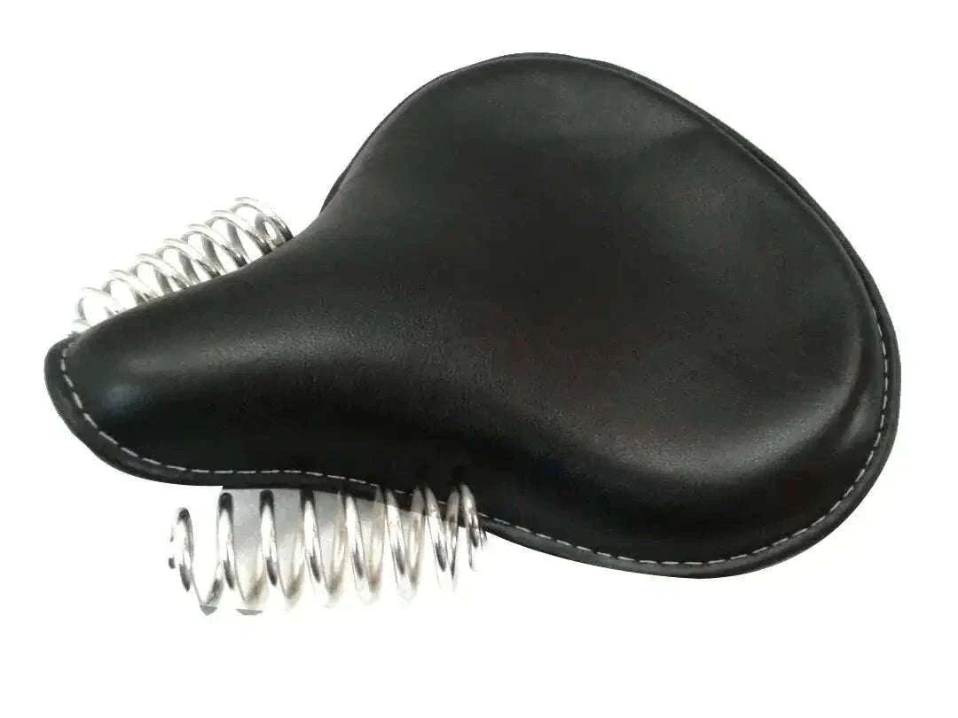 New Premium Black Leather Front Solo Seat for Royal Enfield 350cc Best Spare Store