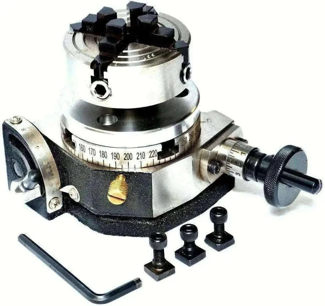 New Rotary Table 3 Tilting with 70mm Independent Chuck Backplate Best Spare Store