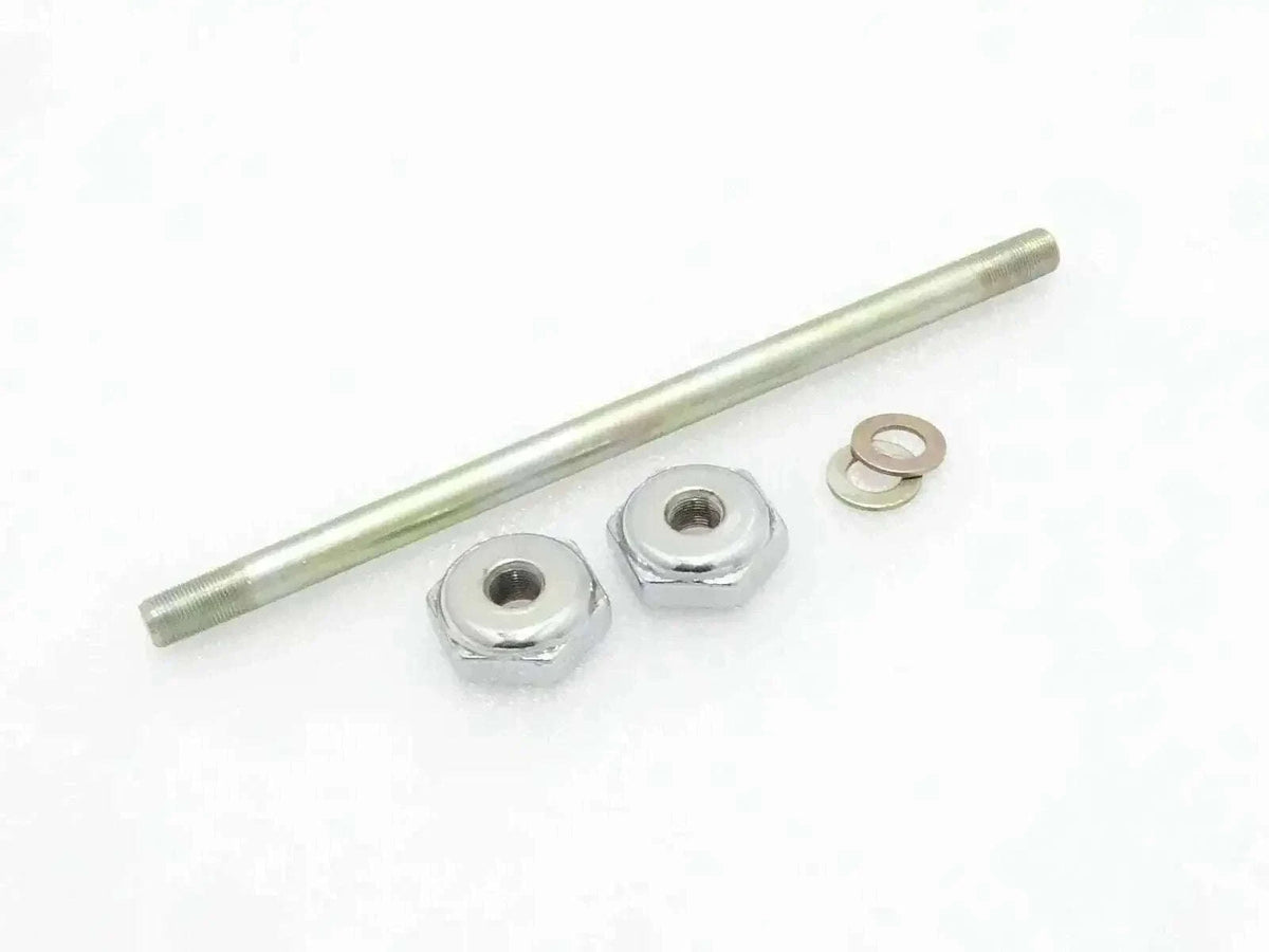 New ROYAL ENFIELD BULLET FOUNDATION REAR SUSPENSION AXLE & CHROMED NUT Best Spare Store