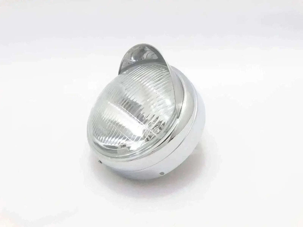 New ROYAL ENFIELD CLASSIC UCE MODEL 7" COMPLETE HEAD LIGHT WITH PEAK Best Spare Store