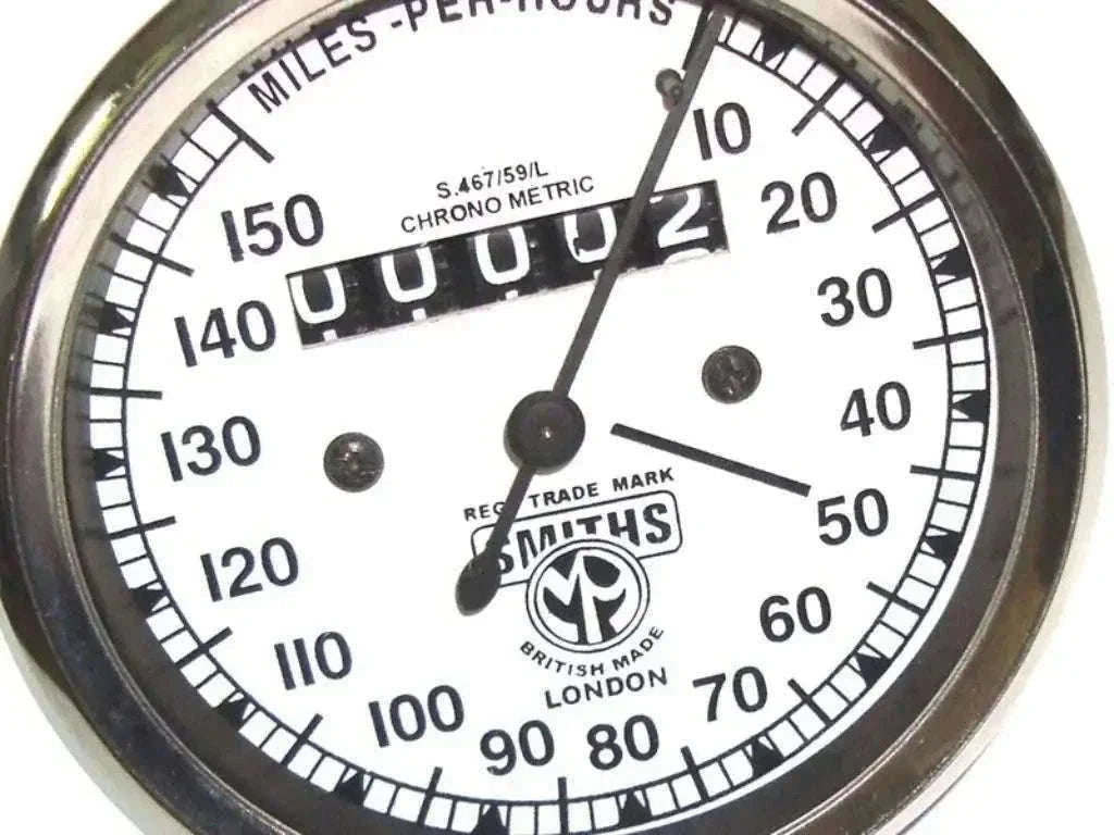 New Royal Enfield Smiths Replica 0-150 Mph Speedometer White Face Best Spare Store