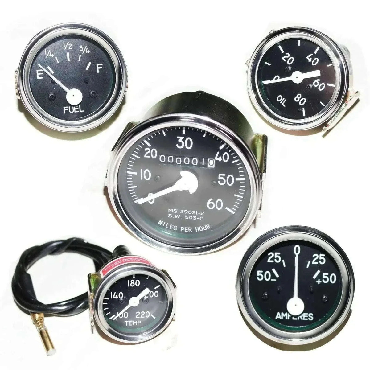 New Speedometer Gauge Set for Jeeps Willys CJ Commander Best Spare Store