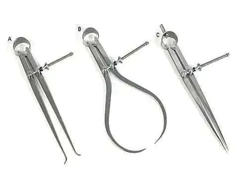 New Spring Divider Calipers Set 3pcs 6" 150mm, Internal & External Free Ship Best Spare Store