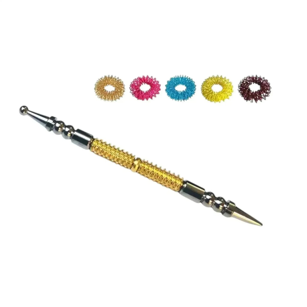 New Sujok Acupressure Probe – 2 in 1 Metal Rollers & Su Jok Rings Best Spare Store