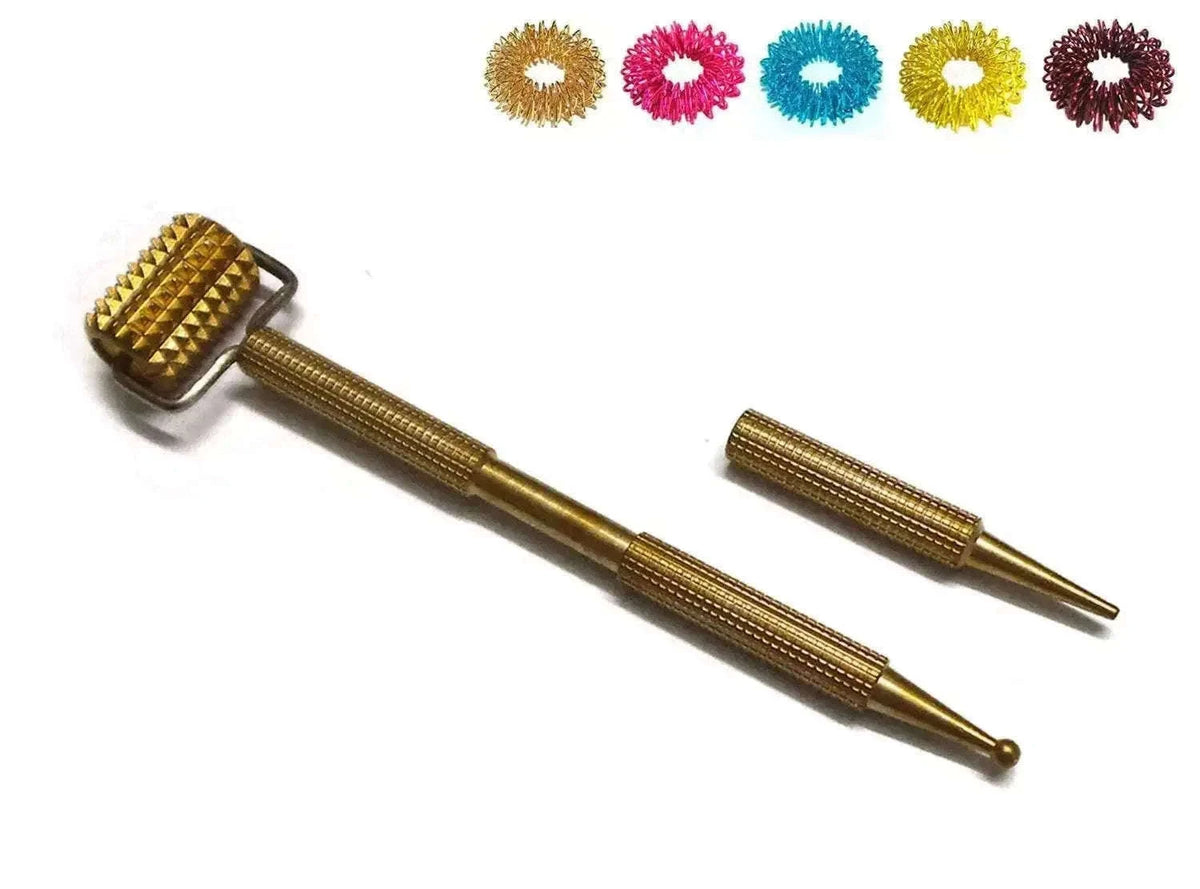 New Sujok Acupressure Roller Massager with Dual Attachments Best Spare Store