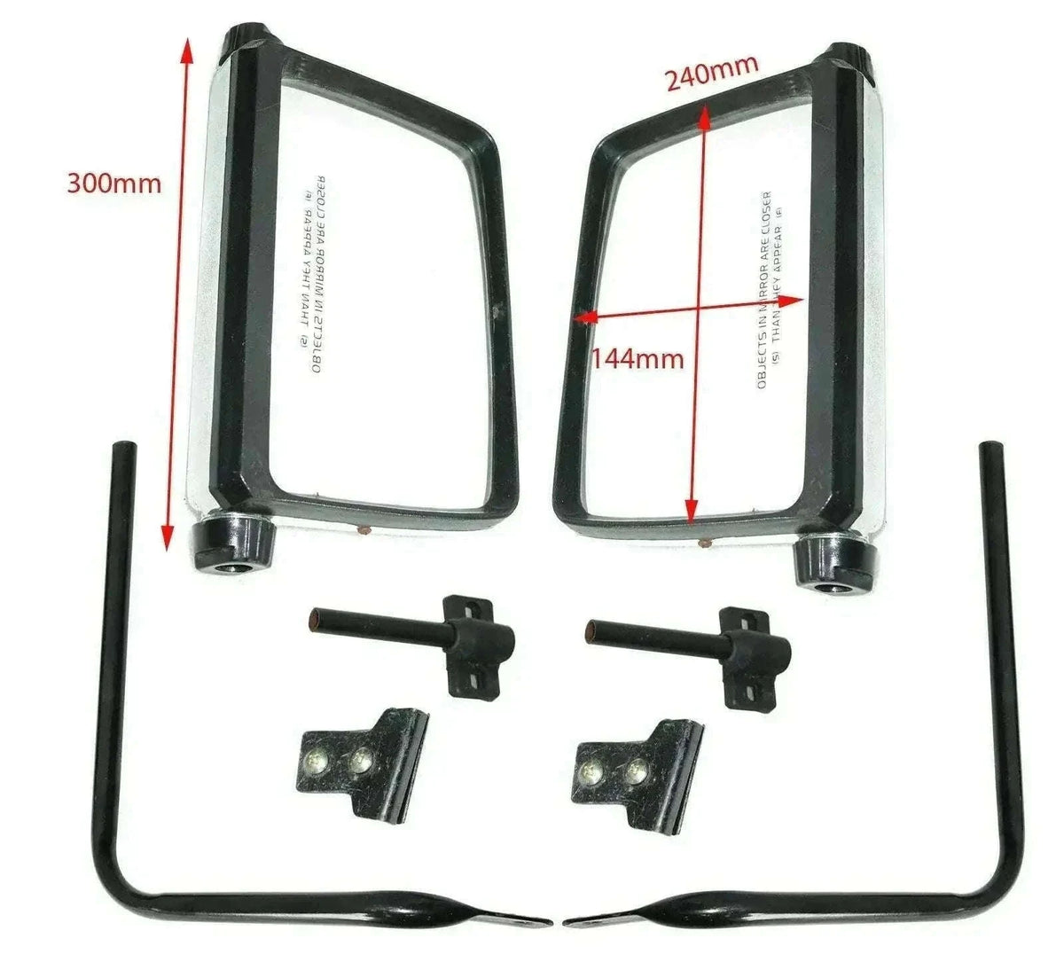 New Suzuki Samurai SJ410/SJ413 Chrome Side Mirrors Set Best Spare Store