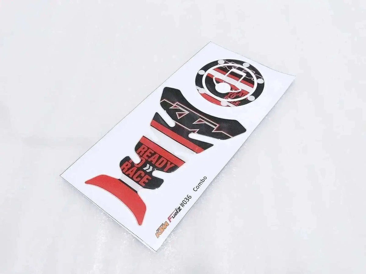 New TANK PAD PROTECTOR AND FUEL OIL CAP STICKER SUITABLE FOR KTM DUKE Best Spare Store