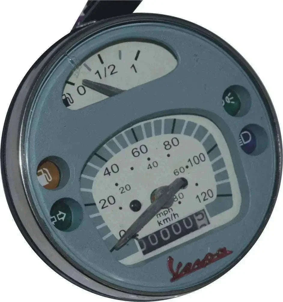 New Teile A87 Tachometer/Tacho Vespa LML PX Lusso 80, 125, 150, 200, 120Km/H/80 Mph, Grau Best Spare Store